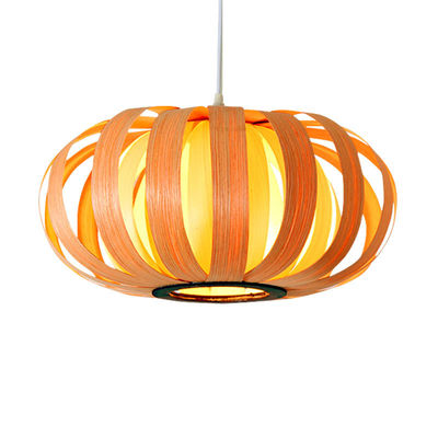 Asie du Sud-Est Lumière suspendue de lustre en bois simple Lumière créative en faisceau de bois