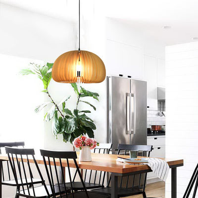 Lampe suspendue de lustre en bois pour salle à manger
