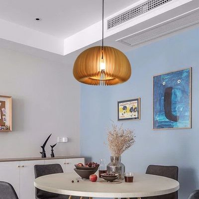 Lampe suspendue de lustre en bois pour salle à manger