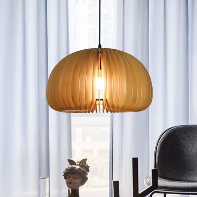 Lampe suspendue de lustre en bois pour salle à manger