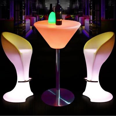 Tableau de cocktail LED lumineux en plastique PE pour les boîtes de nuit