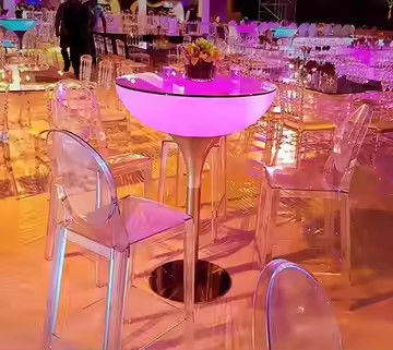 Lumières de table à cocktail à LED