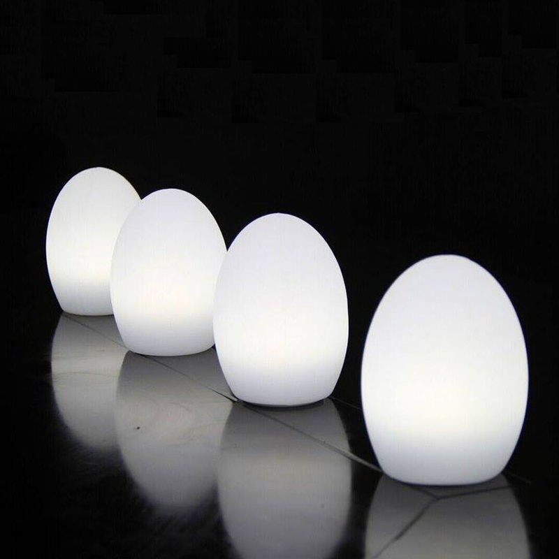 Des lampes LED sans fil en forme d' œuf, lampe à humeur d' œuf pour les boîtes de nuit extérieures