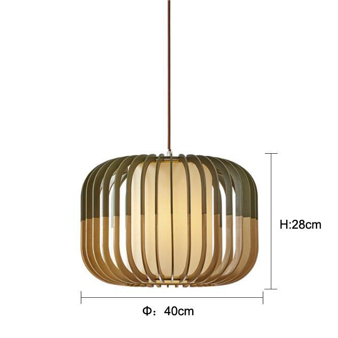 Contrôle de commutateur de lampe à pendentif de rotin Nodic Chandelier pour la décoration intérieure