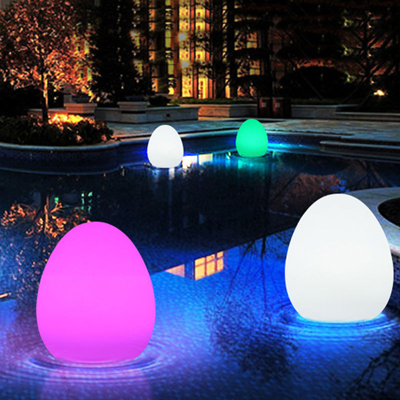 IP65 Lampes LED imperméables à l'eau en forme d'oeuf rechargeables pour la décoration de Noël