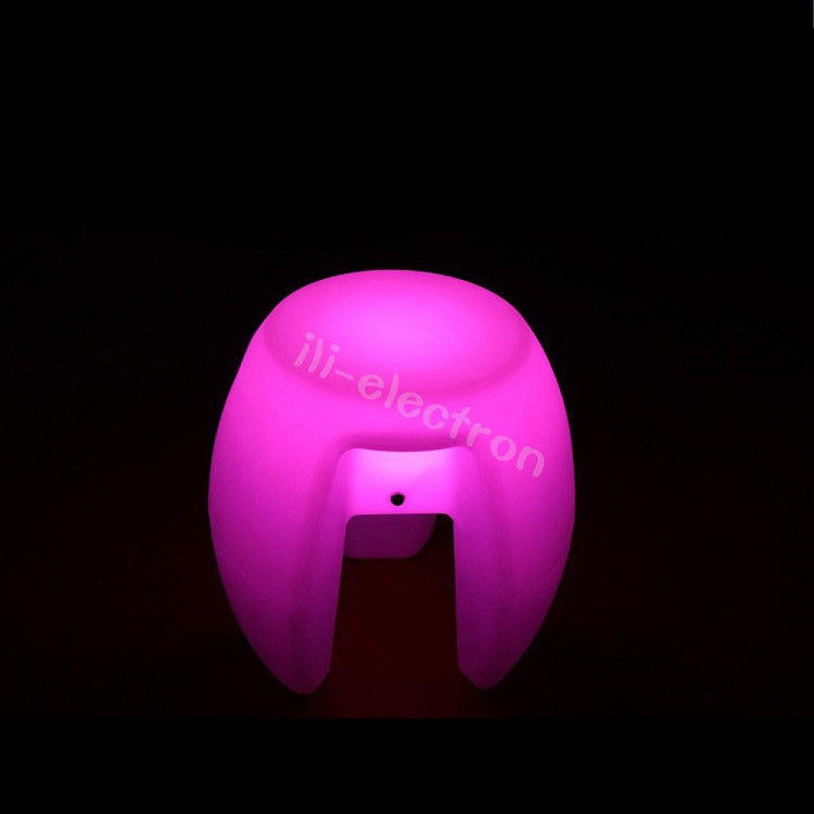 Meubles colorés à lumière LED, bar empilage Tabouret éclairé rechargeable