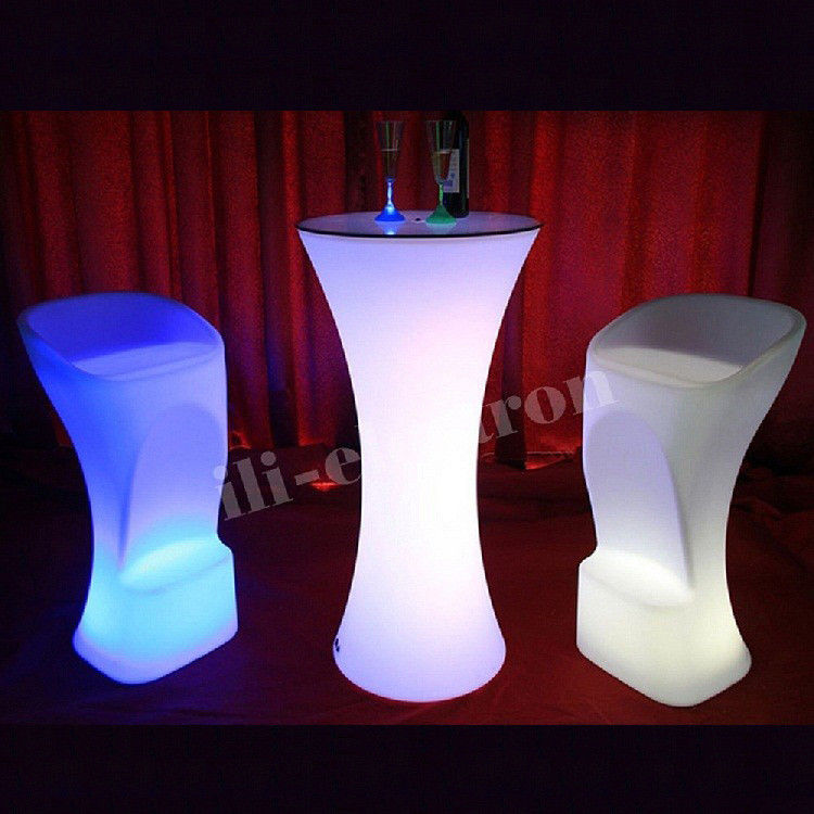 50*48*90cm Chaise de bar LED confortable éclairée/ Chaise de cocktail éclairée/ Chaise de bar LED éclairée