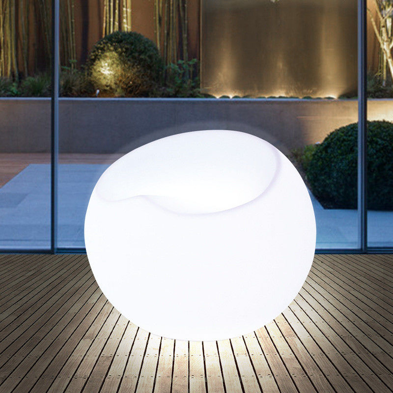 Modulaire de changement de couleur Puff Chaise en plastique meubles de salon Led Light Up Sofa