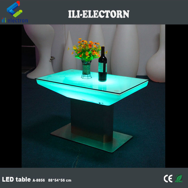 Meubles de bar à LED colorés table lumineuse table basse