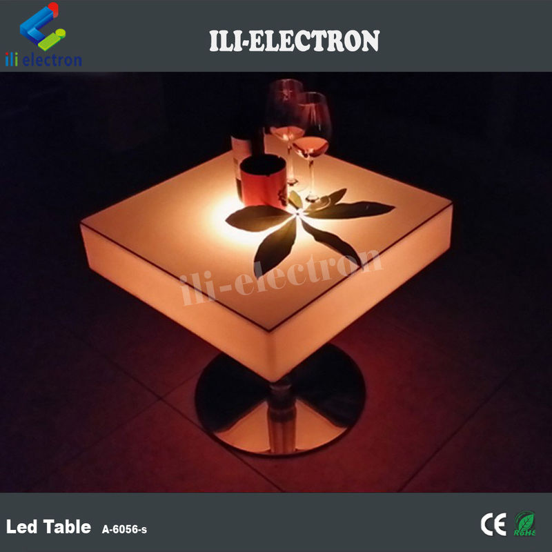 Table de jardin Led Club de nuit Couleur des meubles Table de cocktail Meubles LED