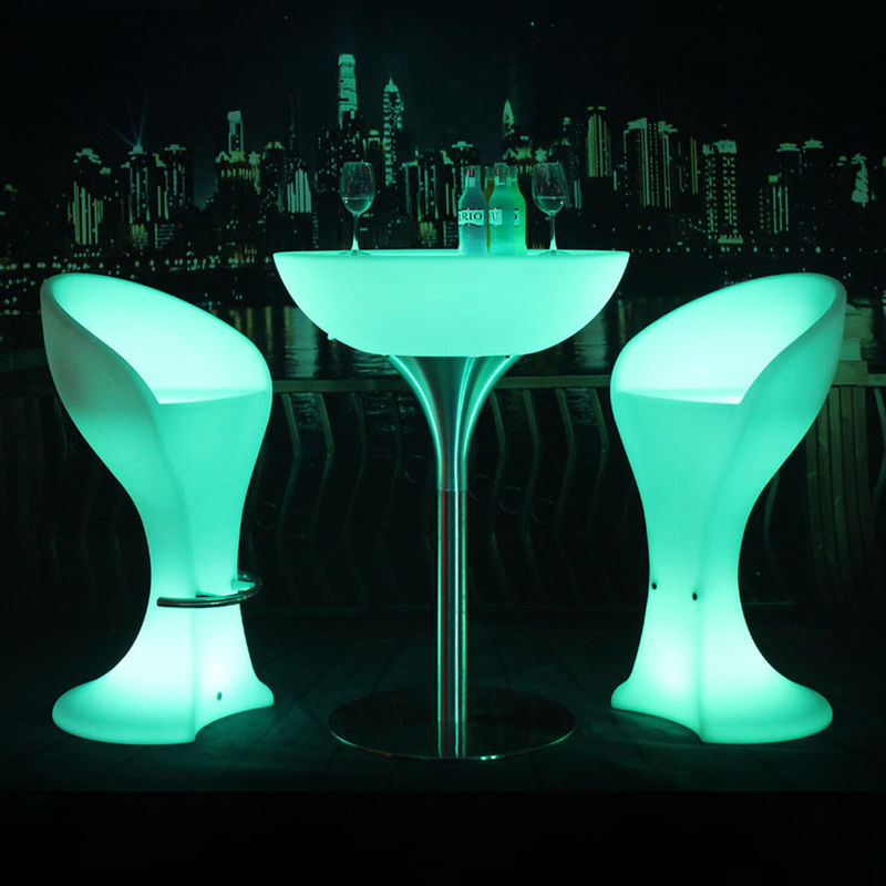 Vente à chaud offre directe d'usine de moulage rotatif en plastique LED table à barres en acier inoxydable