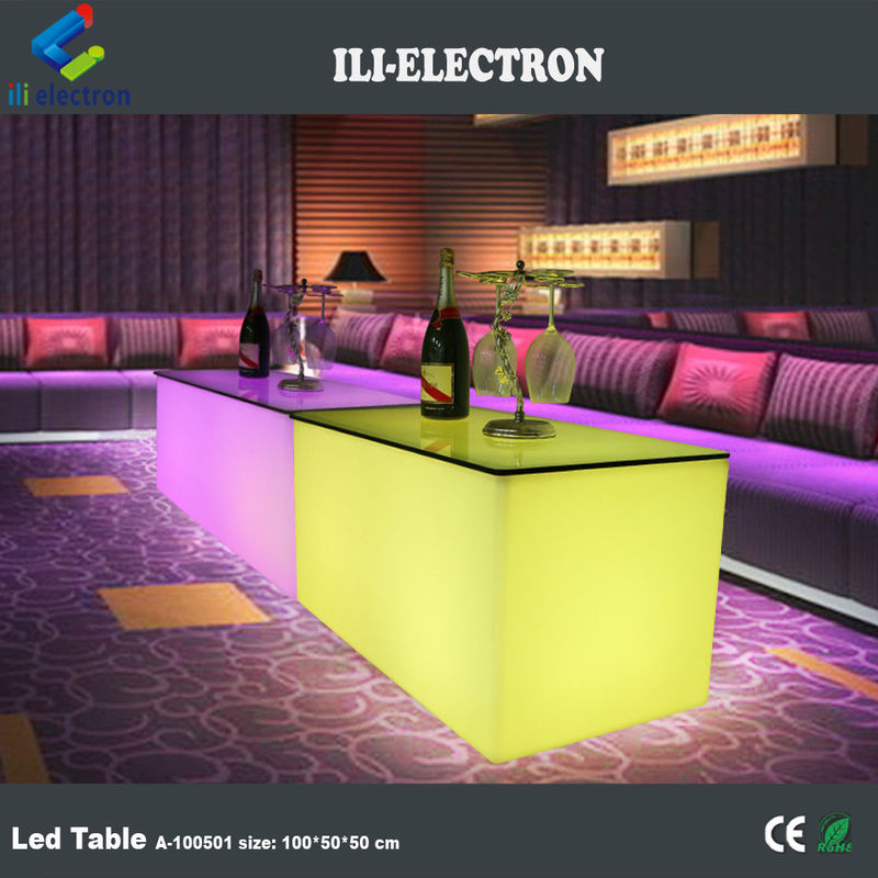 Tableau à barres lumineuses en PE en plastique à LED rectangulaire